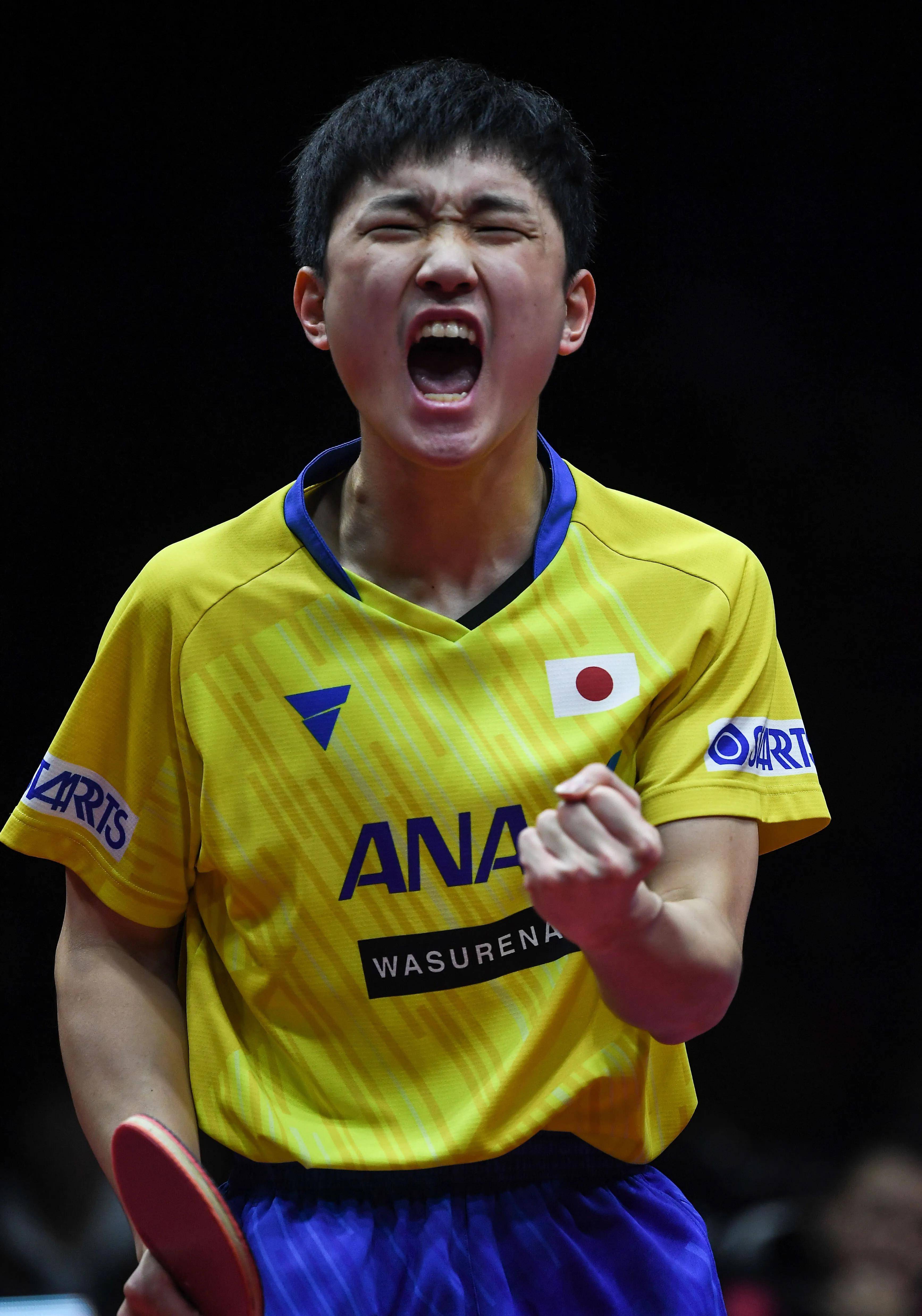 包含韩国乒乓球队绝地反击英国乒乓球队，张本智和高光表现的词条